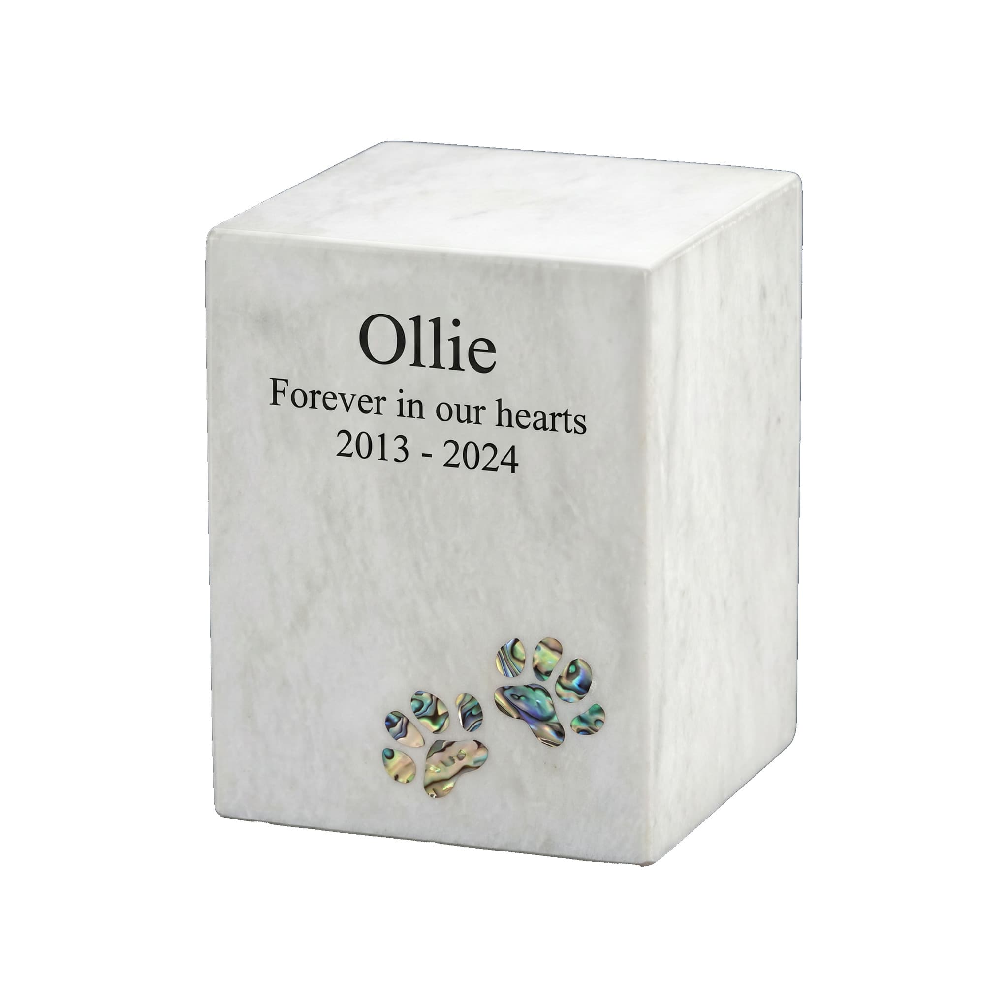 Pearl Paw Marble Urn