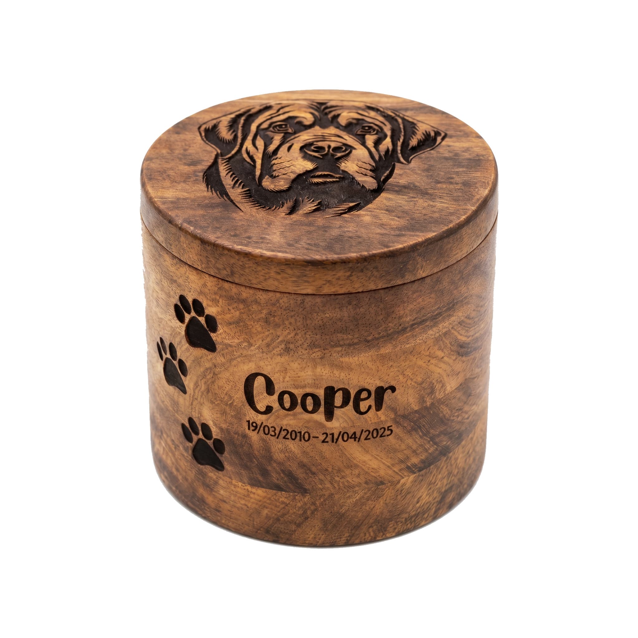 Mango Wood Pet Urn